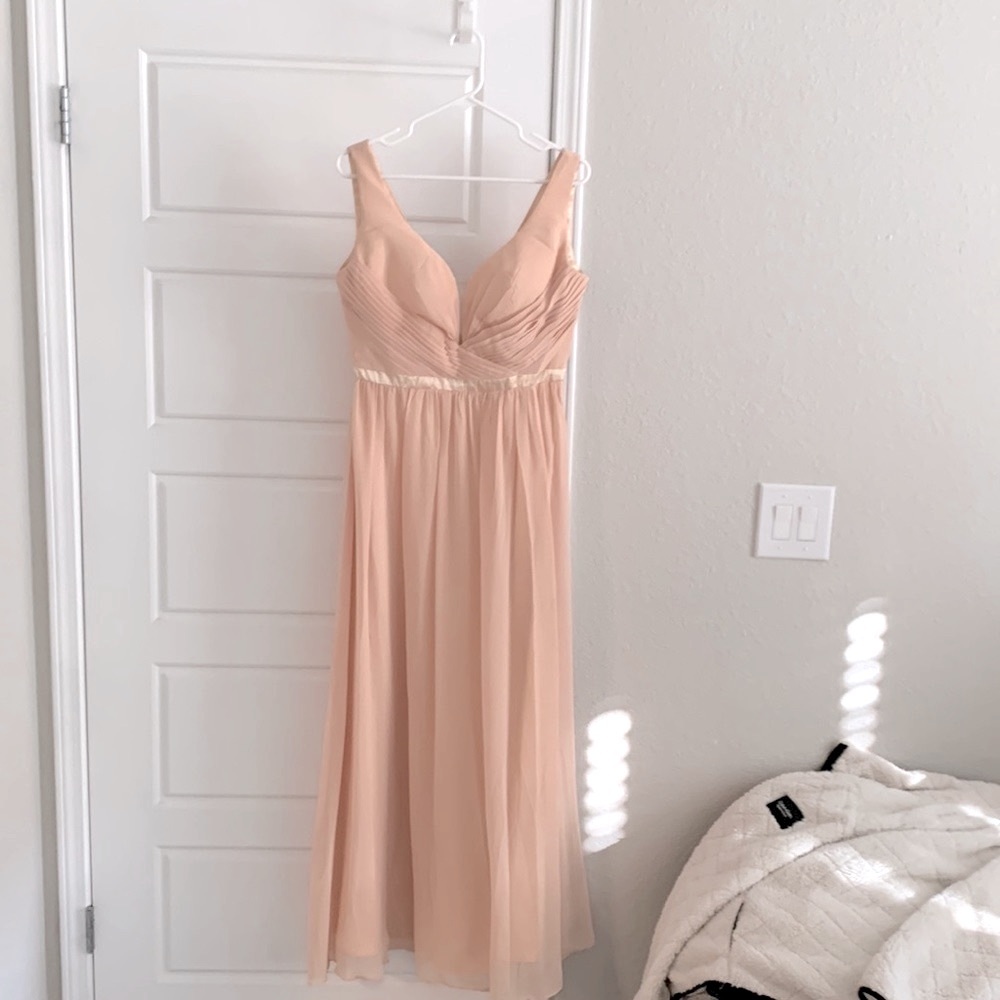 Beautiful Peachy Bridesmaid Dress